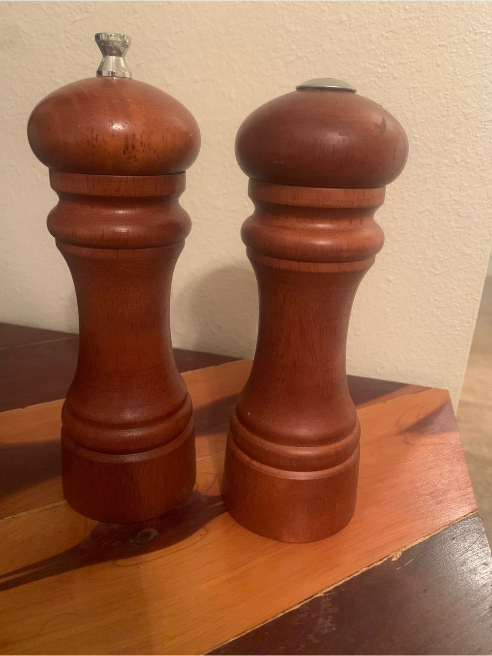 Mr Dudley Wooden Salt Shaker and Pepper Mill Set - Warm Brown